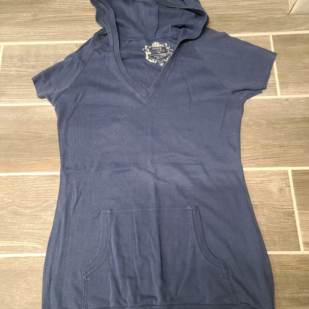Miss Majesty Blue Hooded TShirt